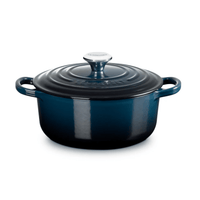 Le Creuset - Braadpan Rond in Geëmailleerd Gietijzer - Nuit - 24 cm Braadpan Le Creuset 
