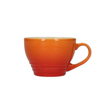 Le Creuset - Grote Cappuccino Mok Oranjerood 0,4l Mokken Le Creuset 