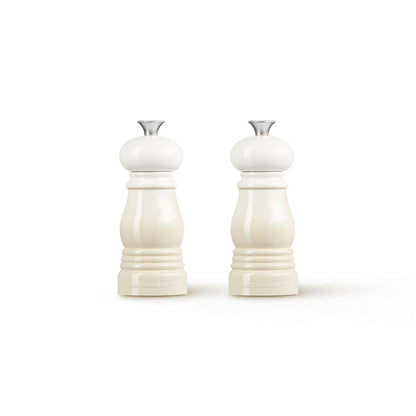 Le Creuset - Set van 2 Kleine Molens Meringue 11cm Peper- en Zoutmolen set Le Creuset 