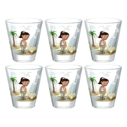 Leonardo - Bambini Avventura Drinkglas 215ml Dino - 6 stuks Waterkan Leonardo 