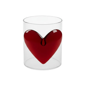 Lepelclub - Glas Hart - Rood Drinkglazen LepelClub 