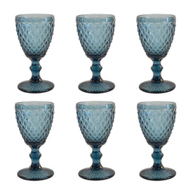Medard de Noblat - Diamond - Wine Glass 20cl - Blue (set of 6) Medard de Noblat 