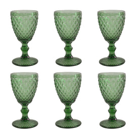 Medard de Noblat - Diamond - Wine Glass 20cl - Green (set of 6) Medard de Noblat 