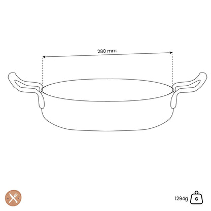 Pensofal - Academy Class Koekenpan met 2 handvatten 28 cm Koekenpan Pensofal 