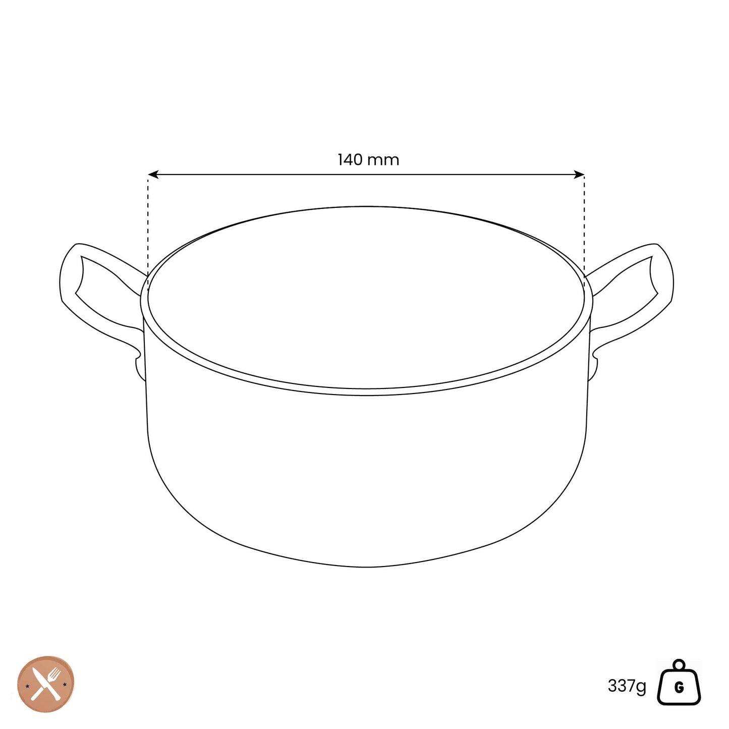 Pensofal - Academy Class Sauspan 14 cm Sauspan Pensofal 