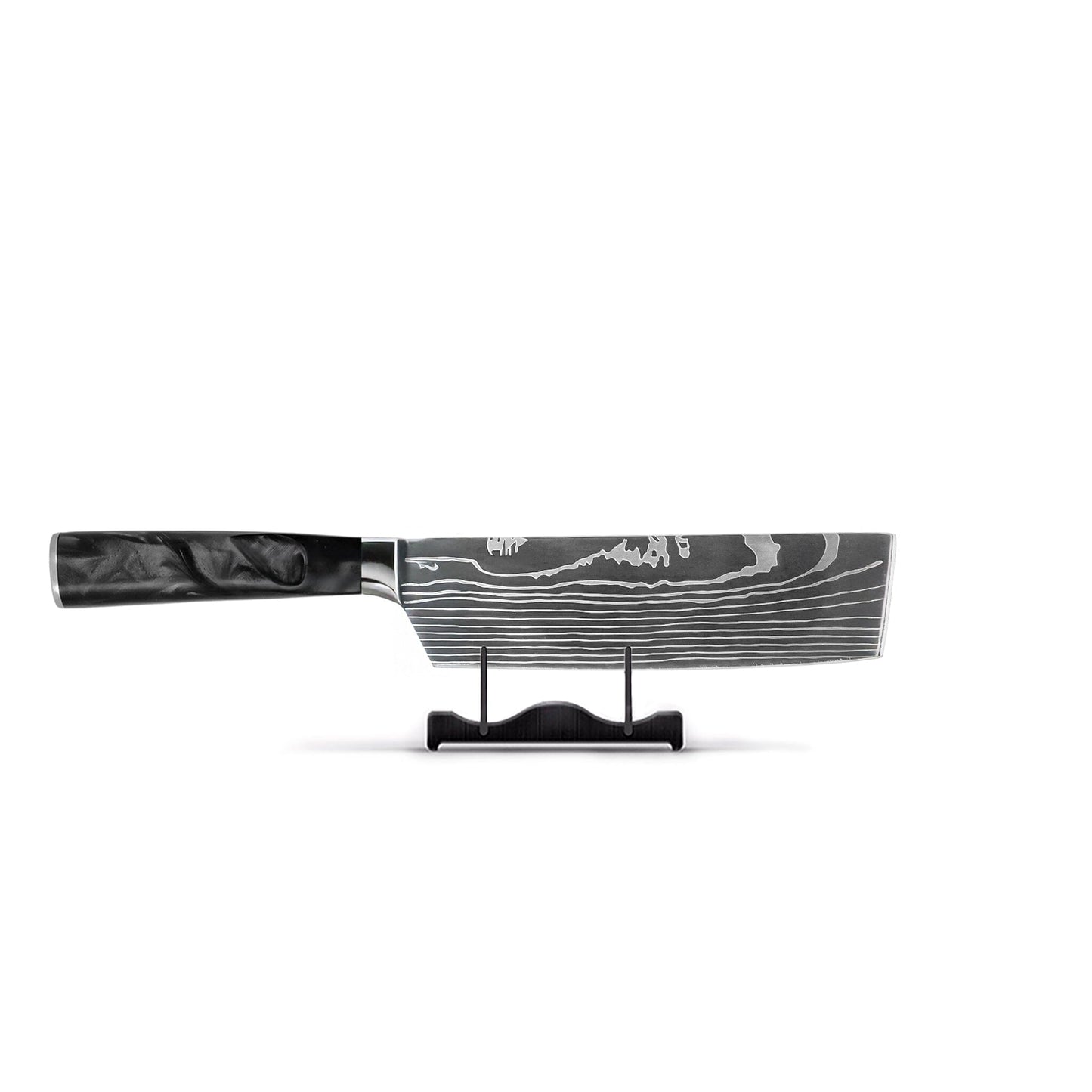 Shinrai Knives - Damascus Print Onyx Epoxy 9-delige Messenset Messenset Shinrai Knives 