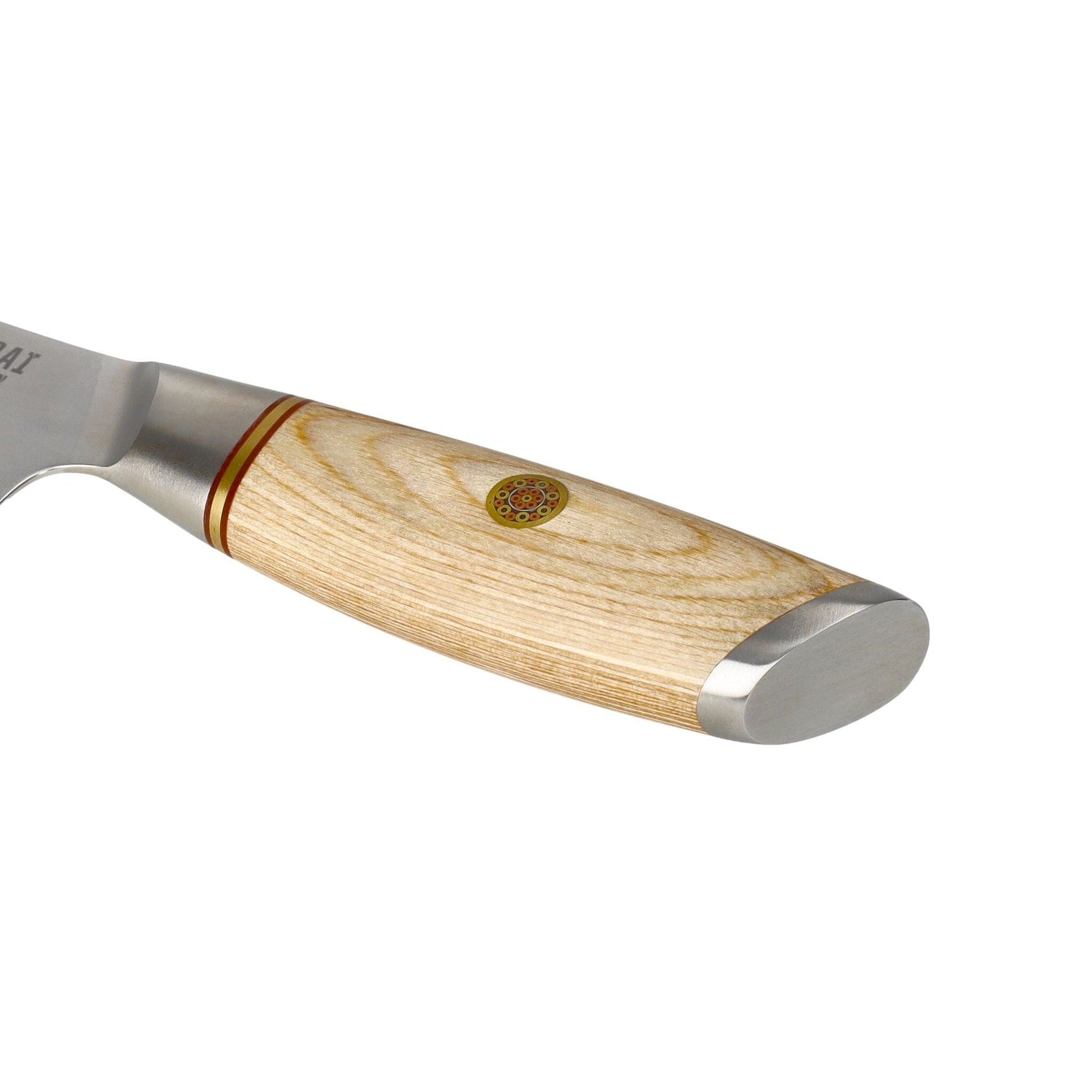 Shinrai Knives - Hikari Damascus 5-delige messenset + Messenblok Dubbelzijdig zwart Messenset met blok Shinrai Knives 