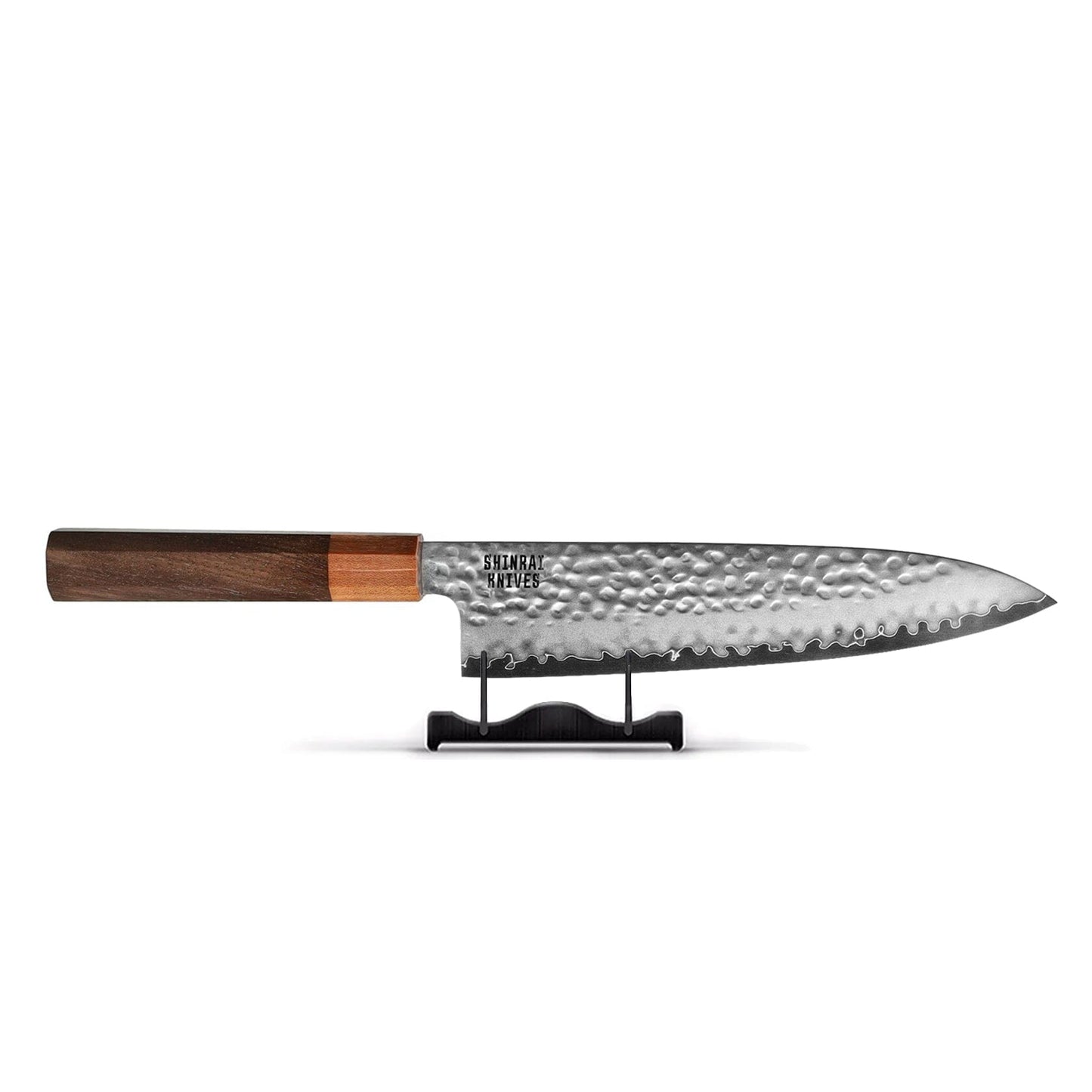 Shinrai Knives - Kigami Exclusive Damascus 7-delige messenset + Messenblok enkelzijdig Messenset met blok Shinrai Knives 