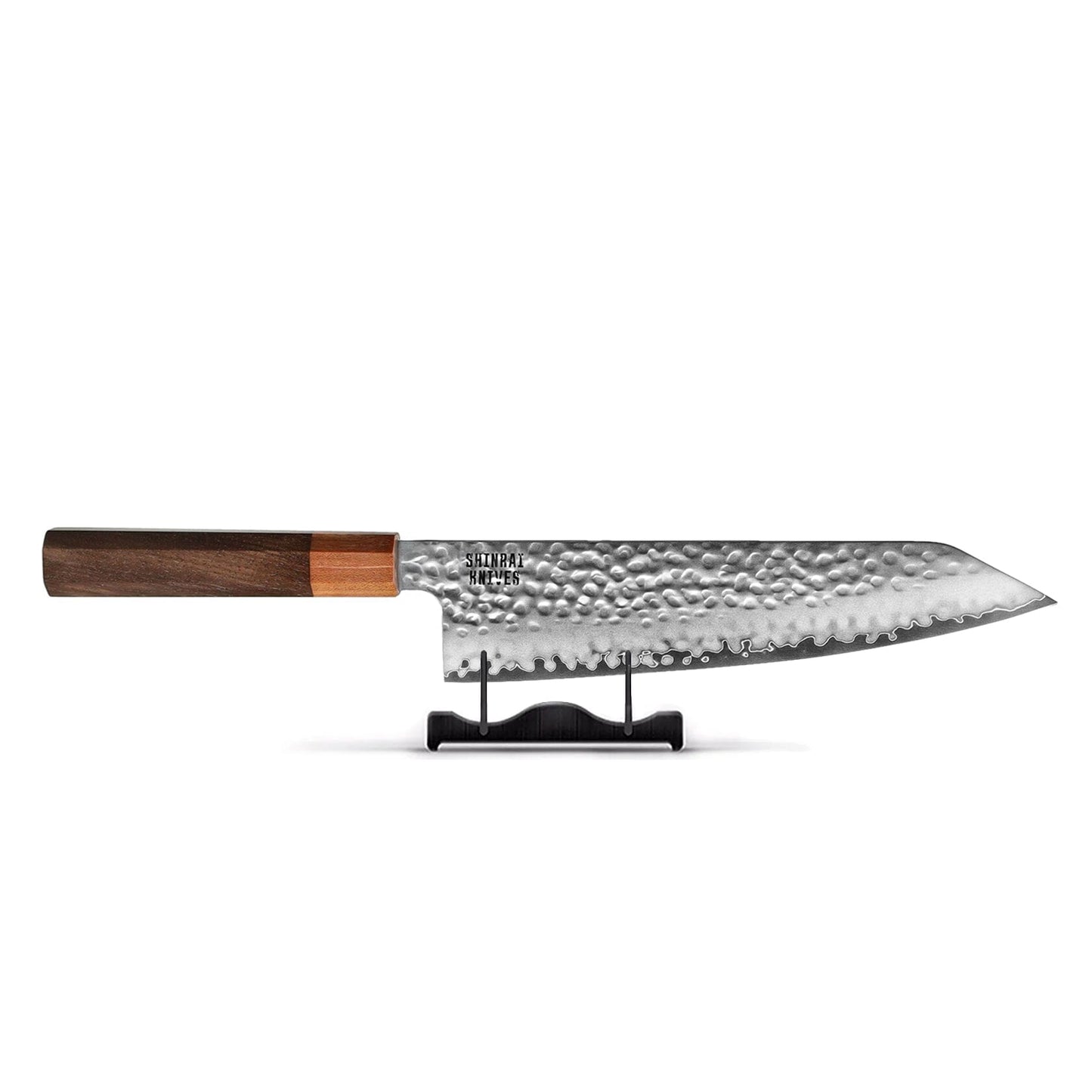 Shinrai Knives - Kigami Exclusive Damascus 7-delige messenset + Messenblok + Slijpsteen Messenset met blok en slijpsteen Shinrai Knives 