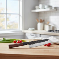 Shinrai Knives - Kurayami Damascus Santokumes 18 cm Santokumes Shinrai Knives 