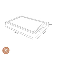 Planche à découper de luxe Shinrai Knives en bois de frêne (bois de bout) - 40 × 30 × 4,5 cm