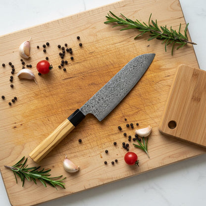 Shinrai Knives - Takumi Kaza 7-delige Damascus Messenset Messenset Shinrai Knives 