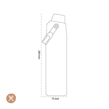 Stanley - De AeroLight™ IceFlow™ Waterfles Snelle Stroom 0,6L Azure Thermosfles Stanley 