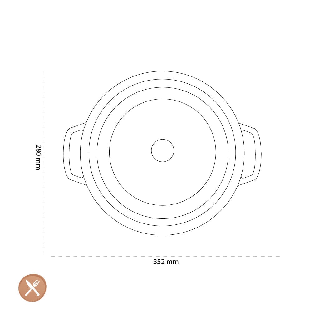 Staub - La Cocotte Braadpan 28 cm - Basilicum Braadpan Staub 