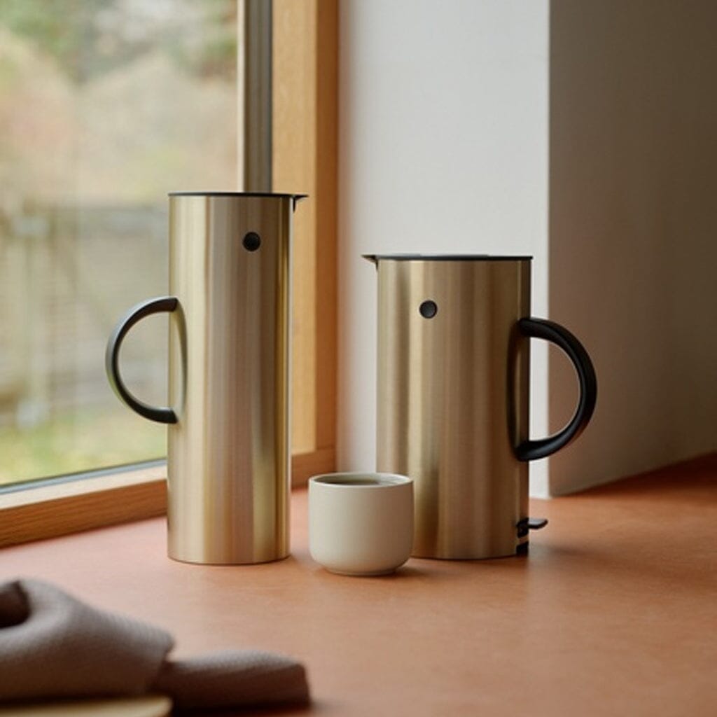 Stelton - EM77 vacuümkan 1 l geborsteld brons Stelton 