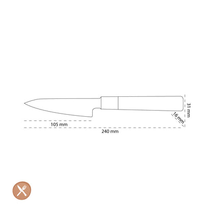 Shinrai Japan - Takumi Kaza Damascus Paring Knife 9 cm