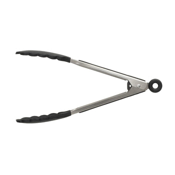 Tools2Cook - Pinces de cuisine en silicone, pinces de service au poivre noir, Tools2Cook