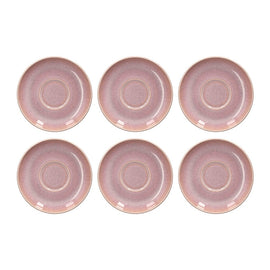 Villeroy & Boch - Perlemor Coral - Koffieschotel 16cm, Set van 6 Schoteltjes Villeroy & Boch 