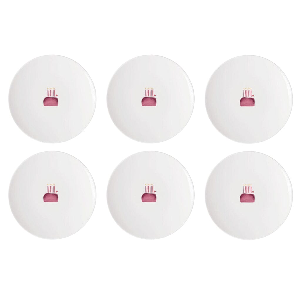 Villeroy & Boch - With Love - Ontbijtbord Happy Birthday, Set van 6 Villeroy & Boch 