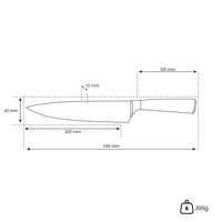 Japanse Damascus Print Onyx Epoxy - Koksmes 20 cm Keukenmessen Shinrai Japan 